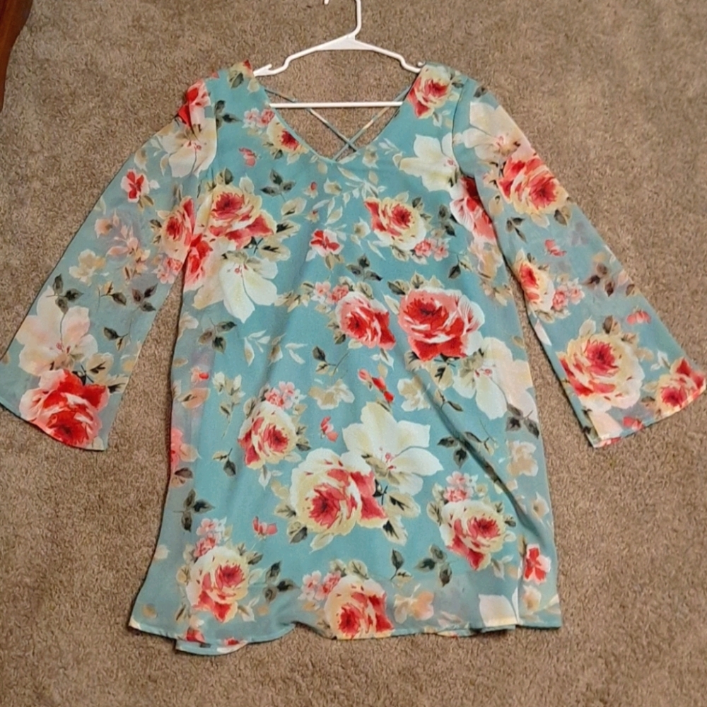 Medium floral print dress